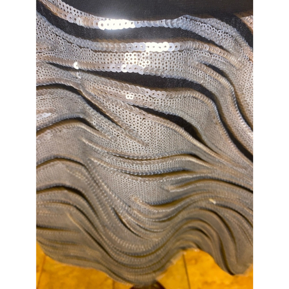 Women's Cache Dress Size 6 Black Silver - Picture 3 of 7